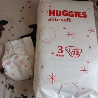 Подгузники Huggies Elite Soft 3 5-9кг 144шт: отзыв пользователя ДетМир