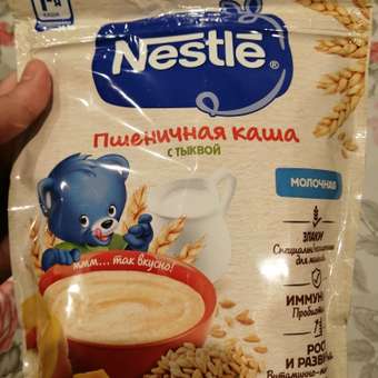 Каша молочная Nestle пшеница-тыква 200г с 5месяцев: отзыв пользователя ДетМир