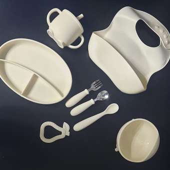 Набор для кормления Miyoumi силиконовый 9 предметов-Ivory: отзыв пользователя Детский Мир