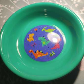 Тарелка глубокая Пластишка детская зеленая 431322409: отзыв пользователя Детский Мир