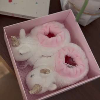 Игрушка-погремушка Doudou et compagnie  в форме пинетки единорог: отзыв пользователя Детский Мир