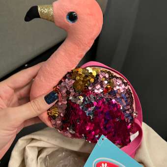 Мягкая сумочка Мой питомец в виде фламинго из пайеток 308184: отзыв пользователя Детский Мир