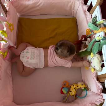 Бортик в кроватку Happy Baby Pink 87526: отзыв пользователя Детский Мир