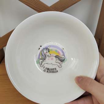 Набор посуды PrioritY костяной фарфор Минни Маус и Единорог: отзыв пользователя Детский Мир