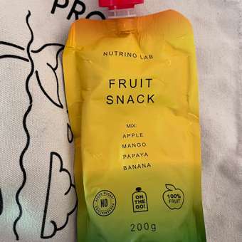 Пюре фруктовое Nutrino Lab Яблоко манго папайя банан 200 г: отзыв пользователя Детский Мир