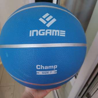 Мяч баскетбольный InGame CHAMP №7 синий: отзыв пользователя Детский Мир