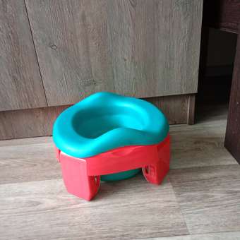 Горшок дорожный ROXY-KIDS складной с многоразовой вкладкой Handy Potty 3 в 1 цвет коралловый зеленый перламутр: отзыв пользователя Детский Мир