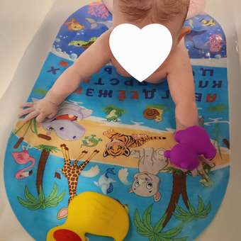 Коврик для ванной PONDO PK-0020 Алфавит: отзыв пользователя Детский Мир