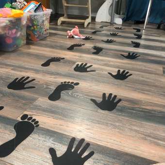 Наклейка интерьерная Woozzee Детская игра для семьи руки ноги: отзыв пользователя Детский Мир