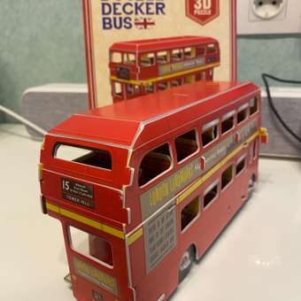 Пазл CubicFun Лондонский двухэтажный автобус 3D 57деталей S3018h: отзыв пользователя Детский Мир