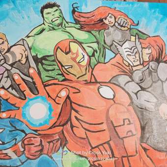 Картина по номерам Art on Canvas Мстители холст на подрамнике 40х50 см: отзыв пользователя Детский Мир
