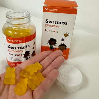 Мультивитамины для детей NDCG Sea Moss ирландский мох NDCG for Kids апельсин 60 жевательных пастилок: отзыв пользователя Детский Мир