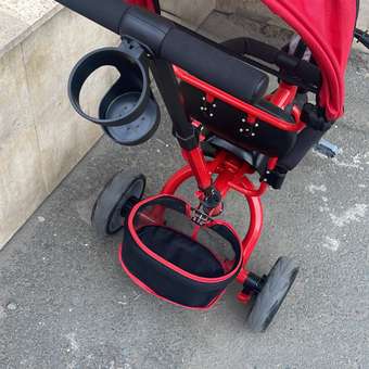 Велосипед Kreiss трехколесный с тентом Красный 260A: отзыв пользователя Детский Мир