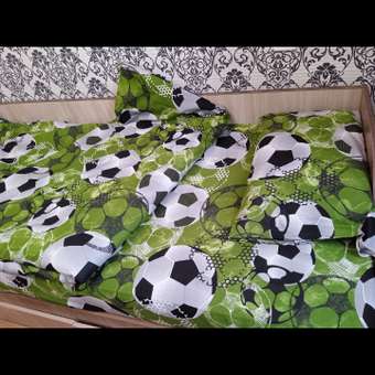 Комплект постельного белья TEO kids Футбол 1.5 спальный простыня на резинке 90х200 рис.4726-2: отзыв пользователя Детский Мир