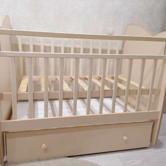Детская кроватка ВДК Vanessa прямоугольная, продольный маятник (слоновая кость): отзыв пользователя Детский Мир