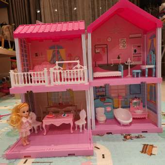 Кукольный домик Veld Co с куклой и мебелью 4 комнаты: отзыв пользователя Детский Мир