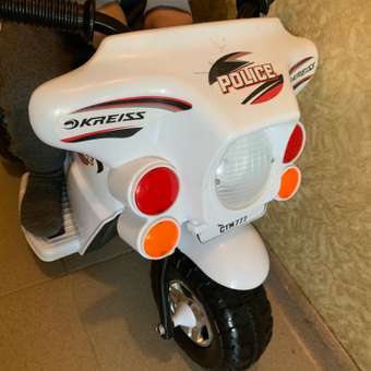 Мотоцикл Kreiss Полиция 6V: отзыв пользователя Детский Мир