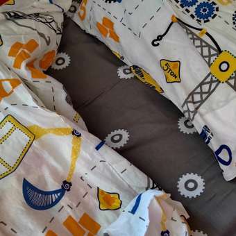 Комплект постельного белья DeepSleep 160х80 см Юный строитель: отзыв пользователя Детский Мир