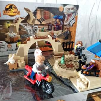 Конструктор LEGO Jurassic World Атроцираптор погоня мотоцикла блочный: отзыв пользователя Детский Мир