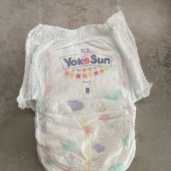 Трусики YokoSun XL (12-20 кг) 38 шт.: отзыв пользователя ДетМир