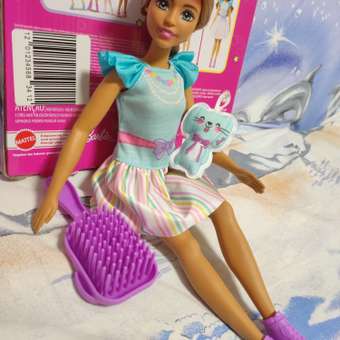 Кукла Barbie Брюнетка с зайкой HLL21: отзыв пользователя ДетМир