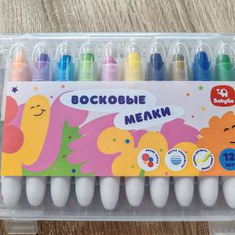 Гелевые мелки BabyGo 12 шт.: отзыв пользователя ДетМир