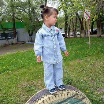Джинсовая рубашка Baby Go Trend: отзыв пользователя Детский Мир