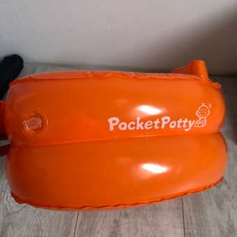 Горшок дорожный ROXY-KIDS надувной для детей PocketPotty цвет оранжевый: отзыв пользователя Детский Мир