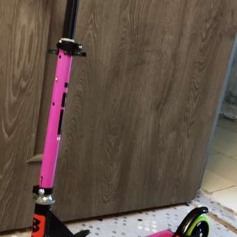 Самокат детский BONDIBON nimbus складной розового цвета колеса 145 мм и 125мм: отзыв пользователя Детский Мир