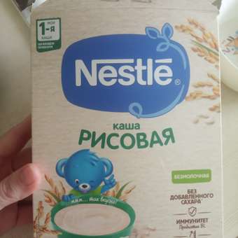 Каша Nestle безмолочная рисовая 200г с 4месяцев: отзыв пользователя Детский Мир