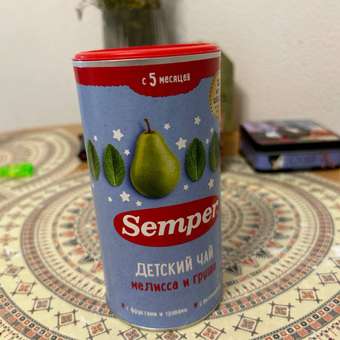 Чай Semper мята лимонная-груша гранулированный 200г с 5месяцев: отзыв пользователя Детский Мир