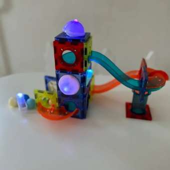 Магнитный конструктор Play Cool детский светящийся развивающий 75 деталей: отзыв пользователя Детский Мир