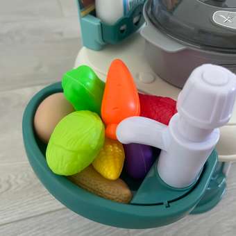 Игровой набор GRACE HOUSE Детская кухня с паром и кран с водой игрушечные продукты и посуда: отзыв пользователя Детский Мир