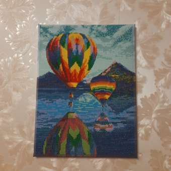 Алмазная мозаика Kiki Холст на подрамнике 30*40 полная выкладка Воздушные шары: отзыв пользователя Детский Мир