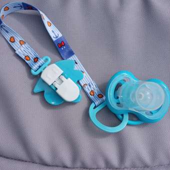 Соска-пустышка Baby Land с держателем прищепкой силиконовая классическая набор голубой 0+: отзыв пользователя Детский Мир
