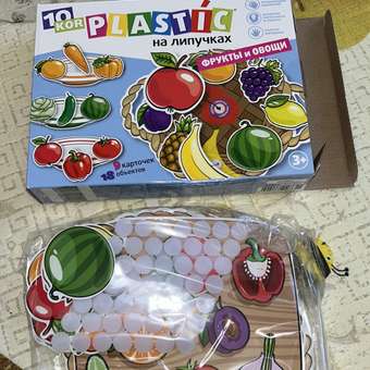 Игра настольная Десятое королевство Пластик на липучках фрукты овощи 02865: отзыв пользователя Детский Мир