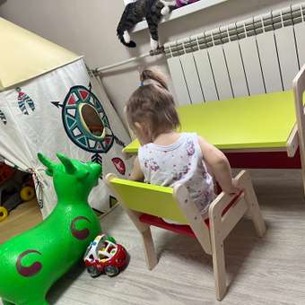 Стул детский растущий Alatoys деревянная мебель для малышей: отзыв пользователя Детский Мир