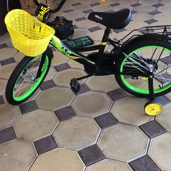 Велосипед ZigZag CLASSIC черный желтый зеленый 18 дюймов: отзыв пользователя Детский Мир