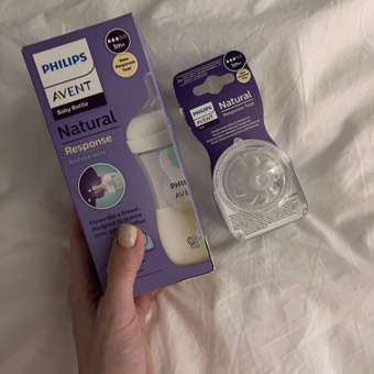 Бутылочка для кормления Philips Avent Natural Response Слоники с клапаном AirFree 260мл с 1месяца SCY673/81: отзыв пользователя Детский Мир