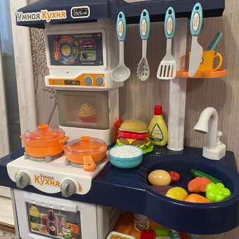 Игровой набор детский AMORE BELLO Умная Кухня с пультом с паром и кран с водой игрушечные продукты и посуда 42 JB0209162: отзыв пользователя Детский Мир