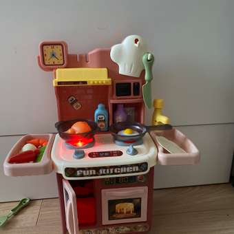 Игровой набор детский ДЖАМБО Детская кухня кран с водой игрушечные продукты и посуда 28 предметов JB0208735: отзыв пользователя Детский Мир