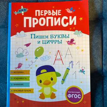 Книга Первые прописи Пишем буквы и цифры: отзыв пользователя ДетМир