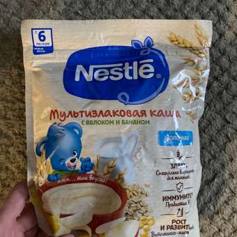 Каша молочная Nestle мультизлаковая яблоко-банан 200г с 6месяцев: отзыв пользователя ДетМир