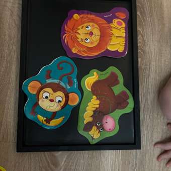 Пазл Vladi Toys магнитный Львенок и обезьянка: отзыв пользователя Детский Мир