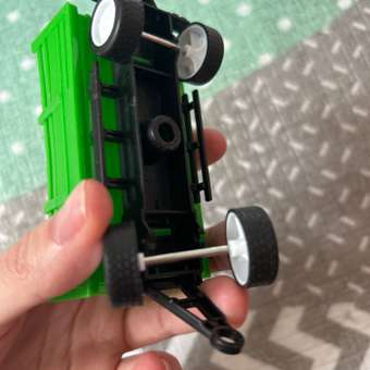 Инерционная игрушка Handers Гусеничный экскаватор с прицепом 22 см зелёный: отзыв пользователя Детский Мир