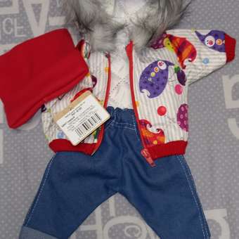 Комплект для пупса Модница 43-48 см: куртка с опушкой джинсы и шапочка 6120 серый: отзыв пользователя Детский Мир