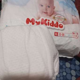 Подгузники-трусики MyKiddo Premium XL 12-20 кг 34 шт: отзыв пользователя Детский Мир