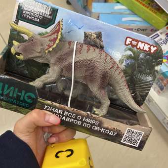 Фигурка Funky Toys Динозавр Трицератопс Серый-Красный FT2204116: отзыв пользователя Детский Мир