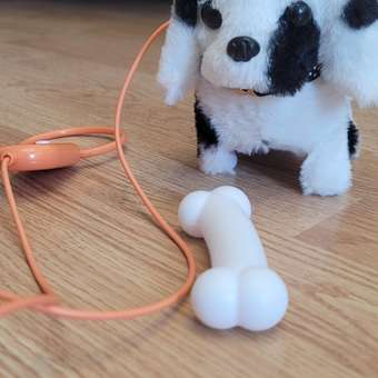 Интерактивная игрушка мягкая FAVORITSTAR DESIGN Собака долматинец с поводком и с косточкой: отзыв пользователя Детский Мир