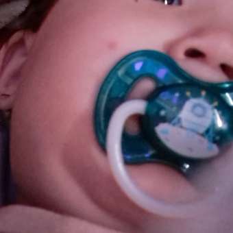 Пустышка Canpol Babies Space круглая латексная 6-18 месяцев Бирюзовая: отзыв пользователя Детский Мир